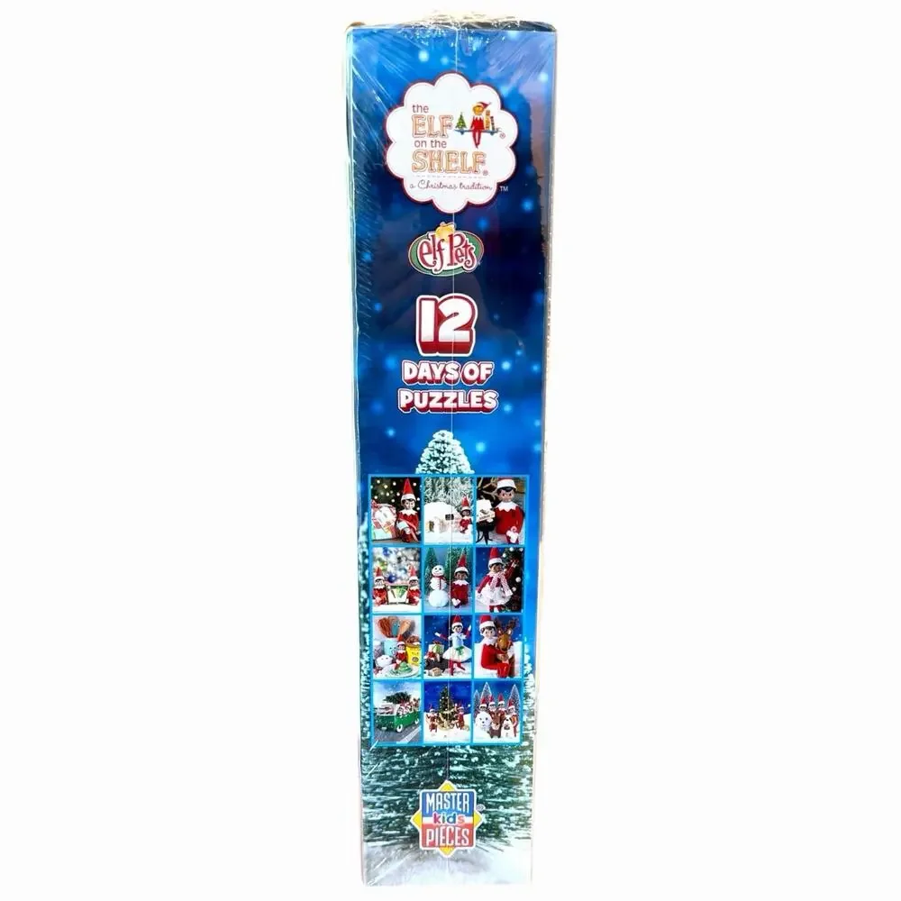 Elf on the Shelf Advent Calendar Jigsaw Puzzles 12 Days MasterPieces Brand New